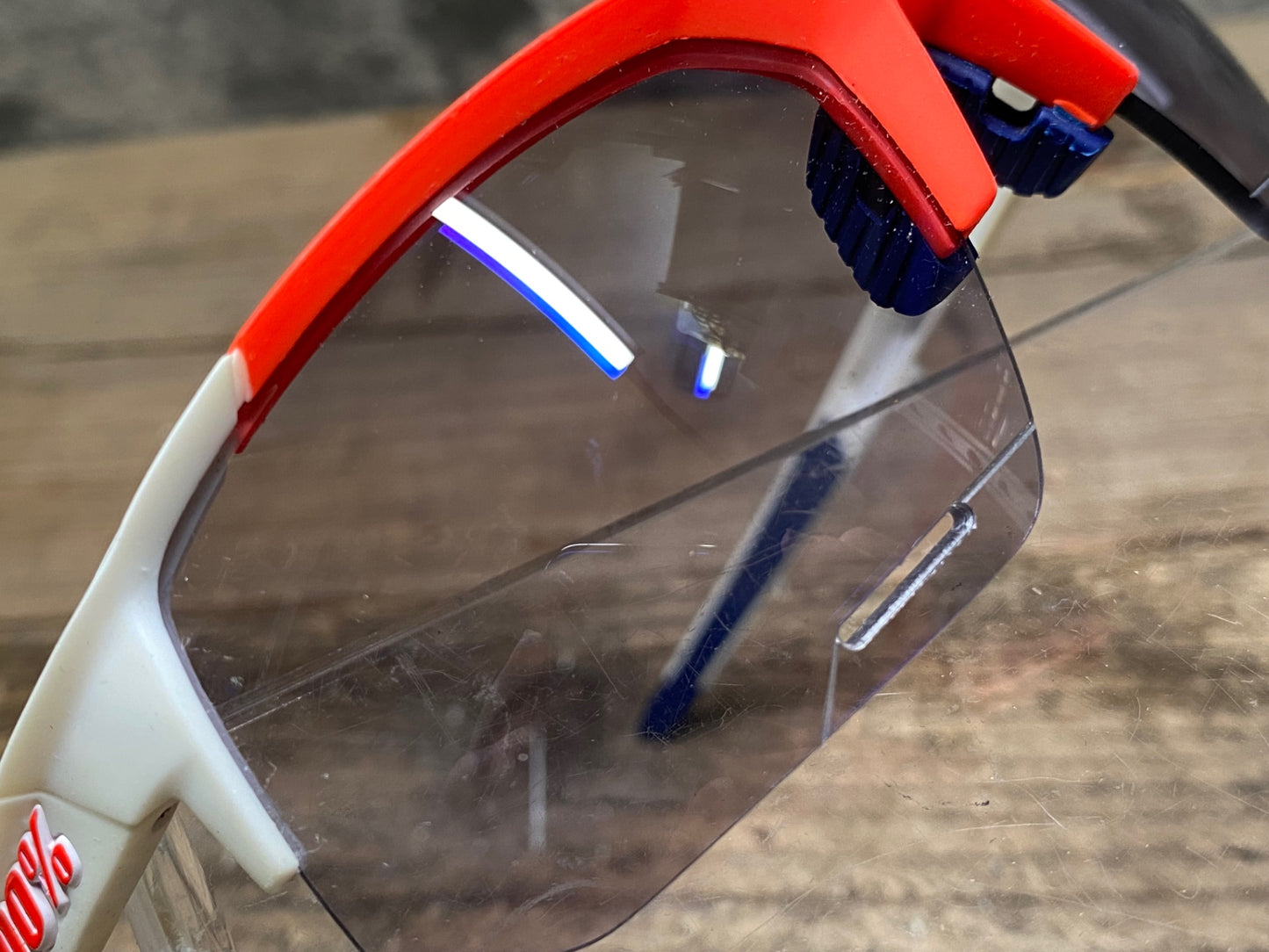 IX649 100% スピードクーペ SPEEDCOUPE サングラス アイウェア オレンジ 白 紺