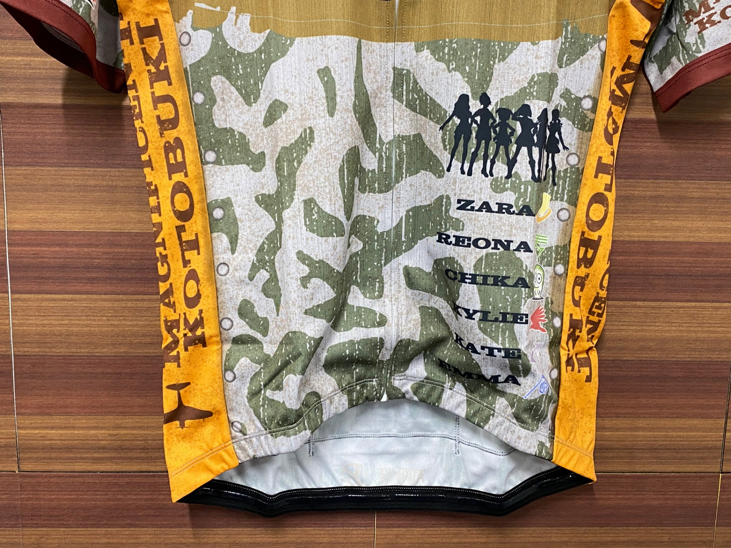 IS013 アウローラ AURORA 半袖 サイクルジャージ  総柄 M 荒野のコトブキ飛行隊