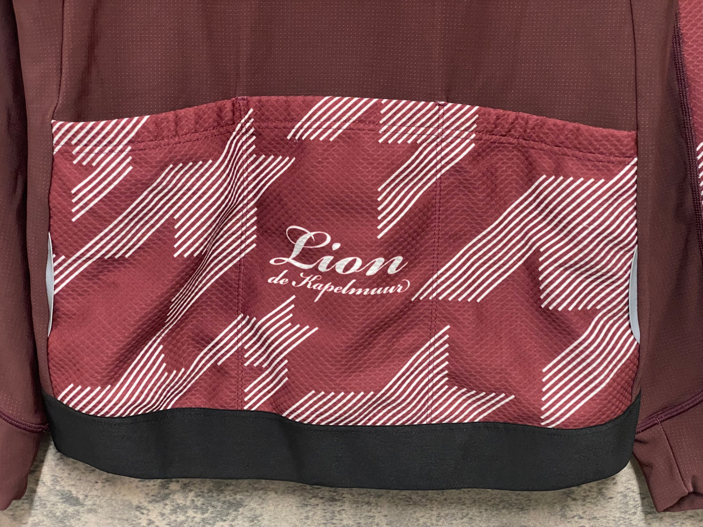 IZ770 リオンドカペルミュール Lion de KAPELMUUR 長袖 サイクルジャケット バーガンディ M 裏起毛
