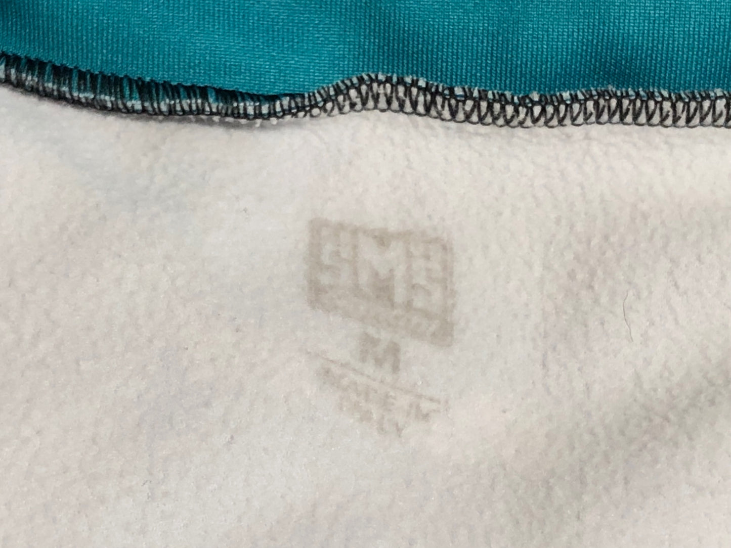 IN255 サンティーニ SMS SANTINI 長袖 サイクルジャージ 裏起毛 青 Mサイズ タグ付き ※毛玉あり