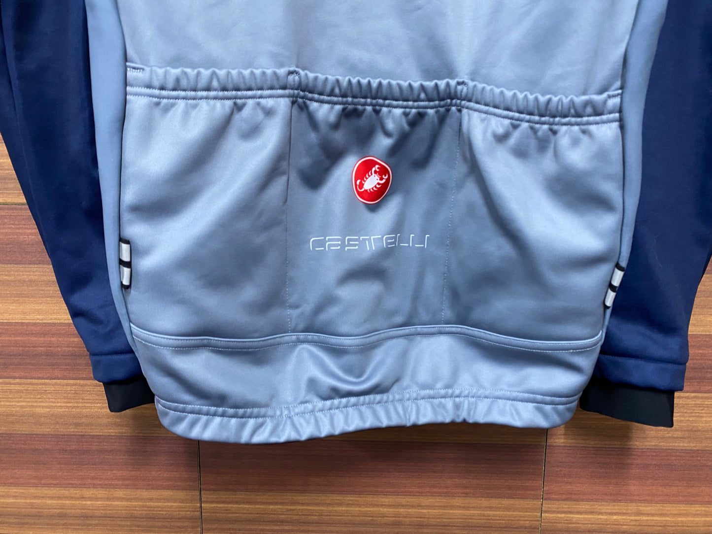 IN302 カステリ CASTELLI 裏起毛 ソフトシェルジャケット ブルー S