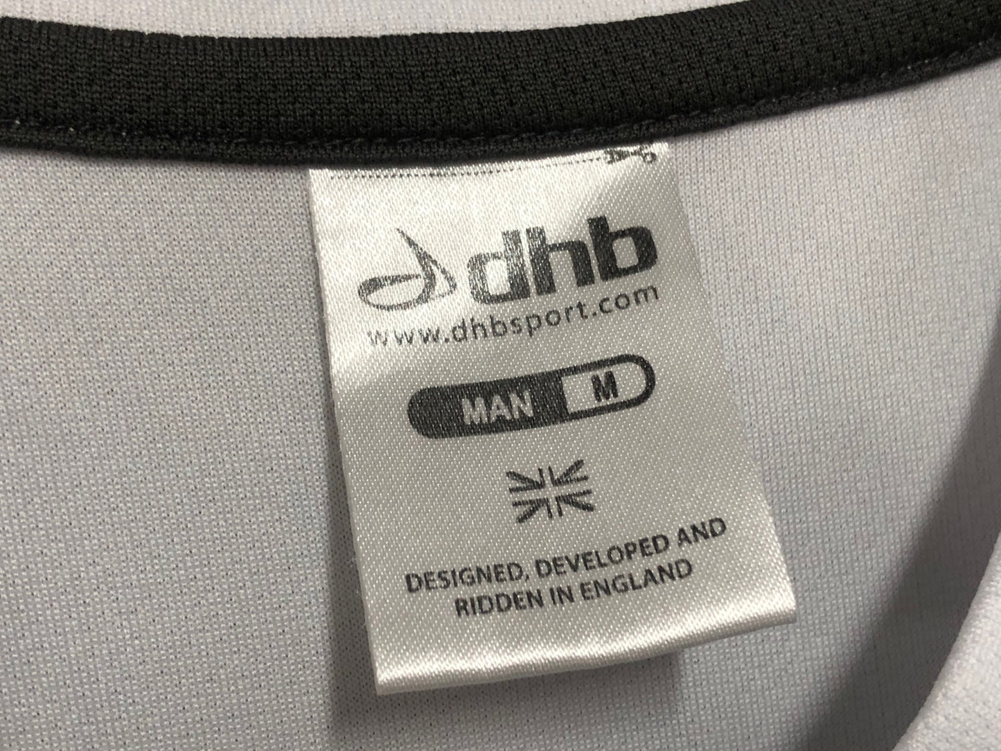 IW157 dhb 半袖 サイクルジャージ 白 M ハーフジップ