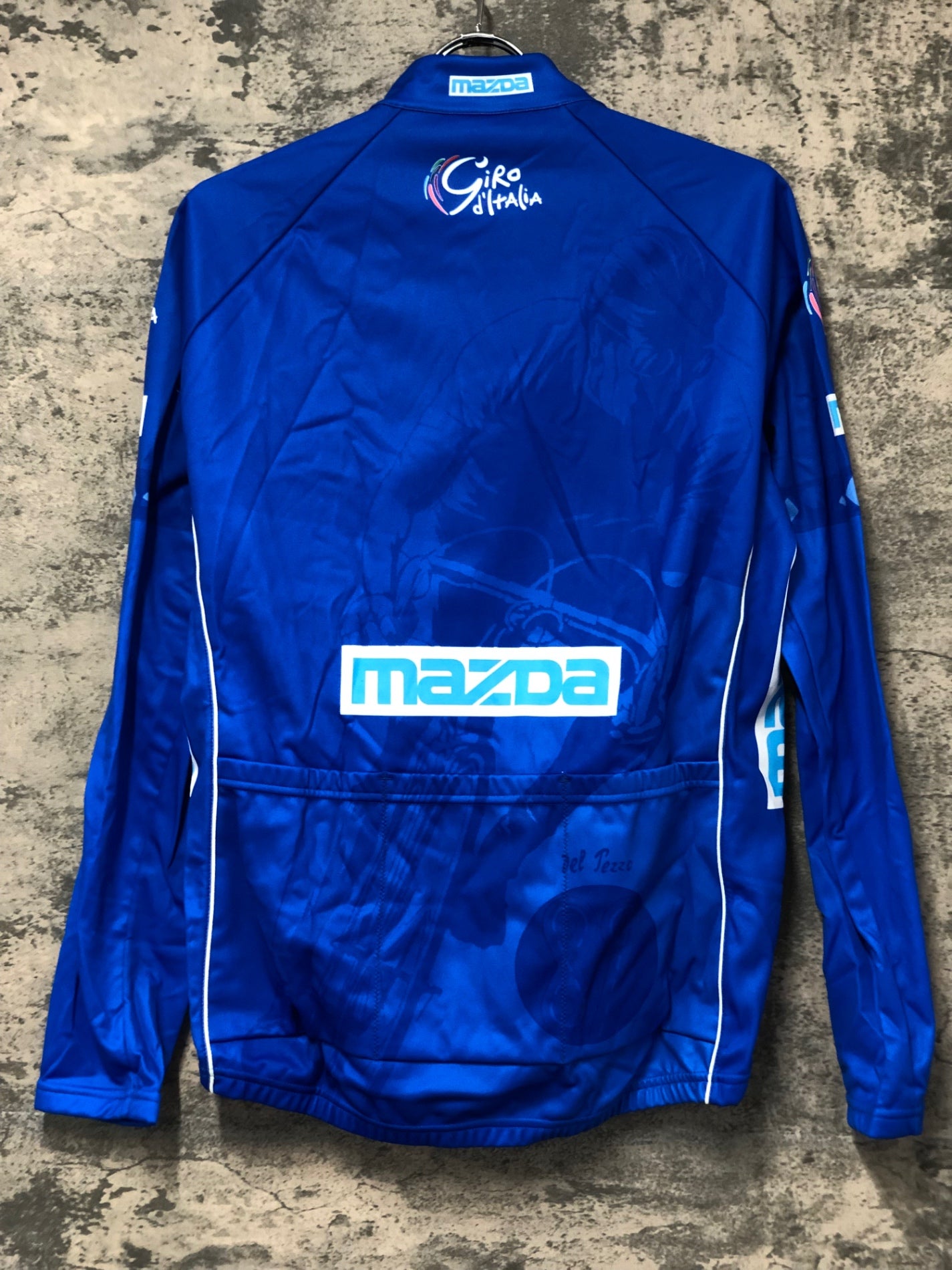 JD290 サンティーニ Santini 長袖 サイクルジャージ 青 XL 裏起毛 Giro d'Italia 未使用