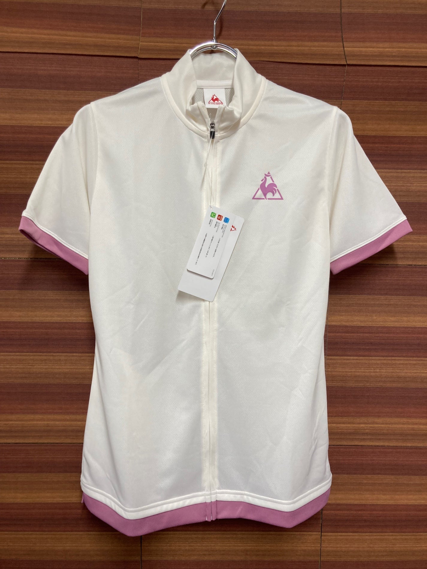 IQ199 ルコックスポルティフ le coq sportif 半袖 サイクルジャージ 白 レディース M