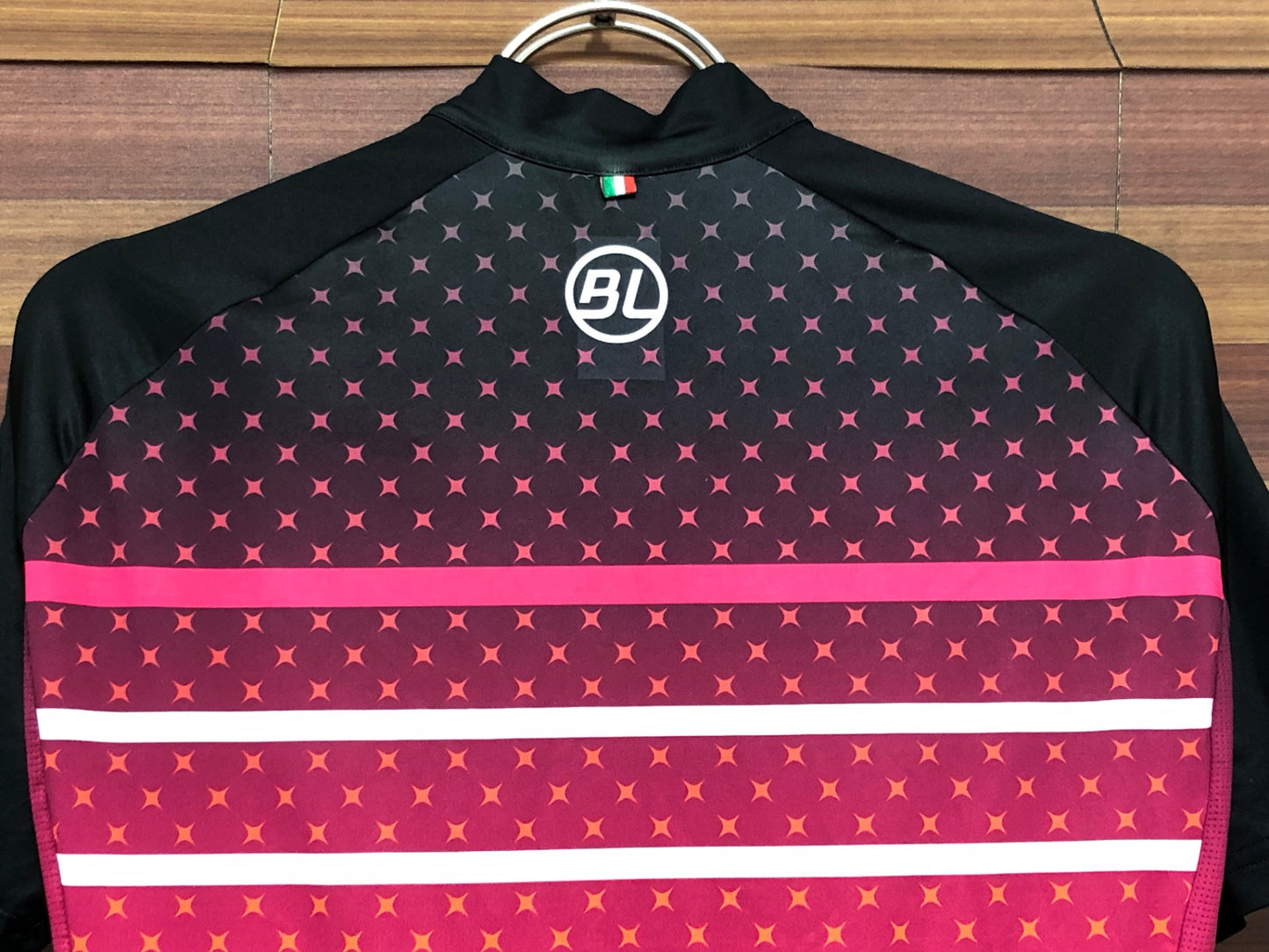 IR906 バイシクルライン BL 半袖 サイクルジャージ ピンク 黒 XS