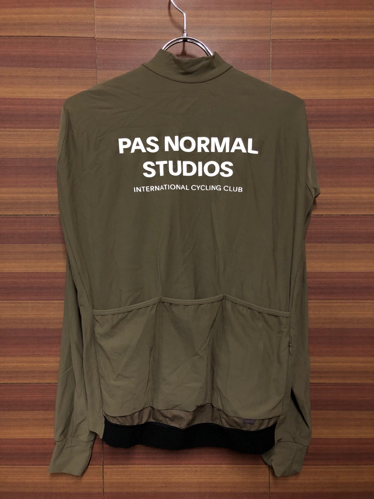 IL731 パスノーマル PAS NORMAL STUDIOS MECHANISM LONG SLEEVE 長袖 サイクルジャージ ベージュ Lサイズ