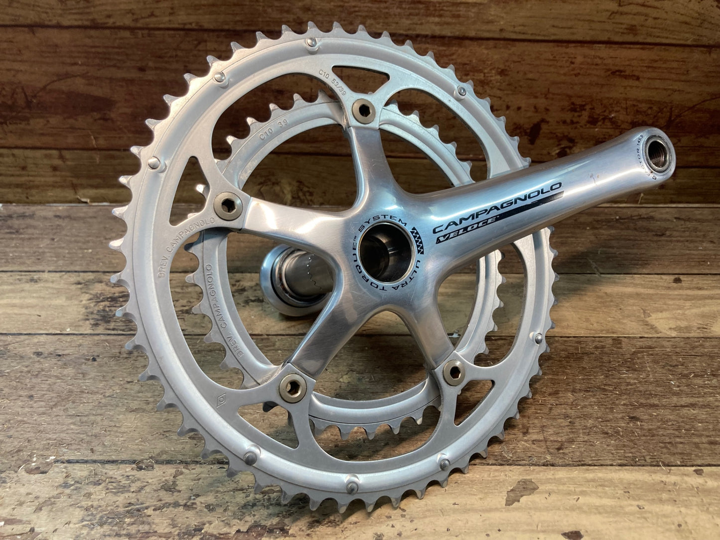 IJ694 カンパニョーロ CAMPAGNOLO ヴェローチェ VELOCE クランクセット シルバー 53/39T 170mm ウルトラトルク