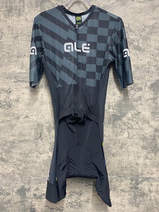 IY376 アレ ALE 半袖 サイクルジャージ ワンピース XXL 黒
