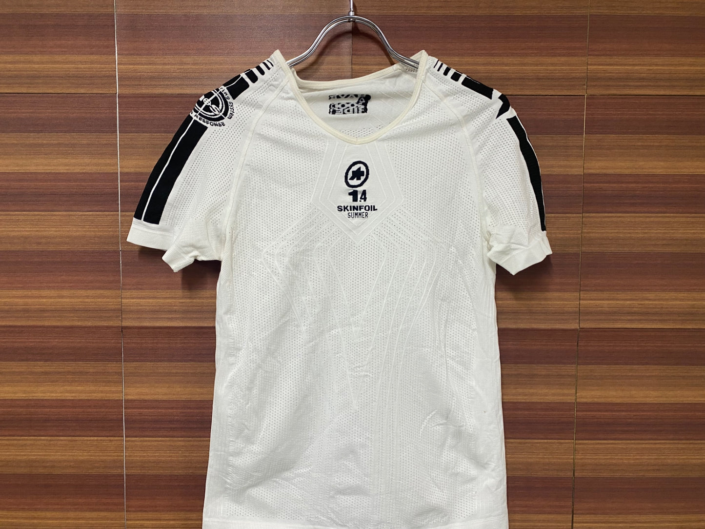 IS024 アソス assos SKINFOIL 半袖 ベースレイヤー 白 Ⅰ