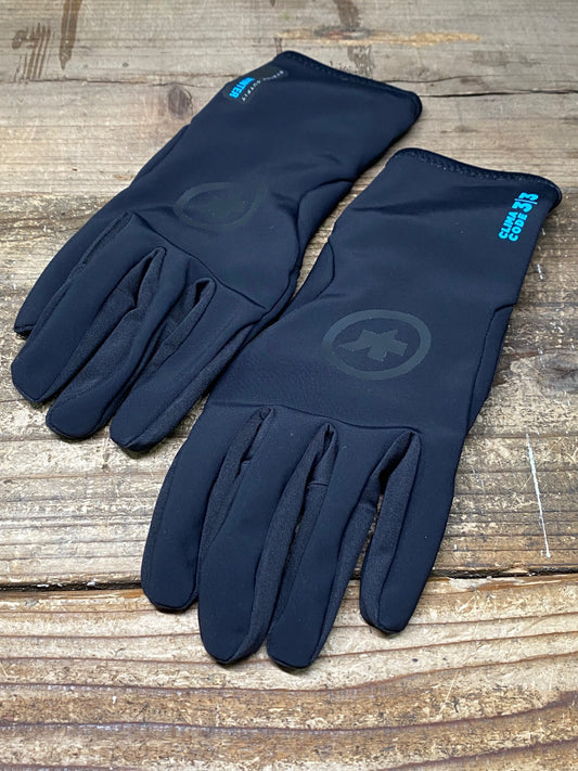 IU537 アソス assos WINTER GLOVES EVO 長指 グローブ 黒 M 裏起毛