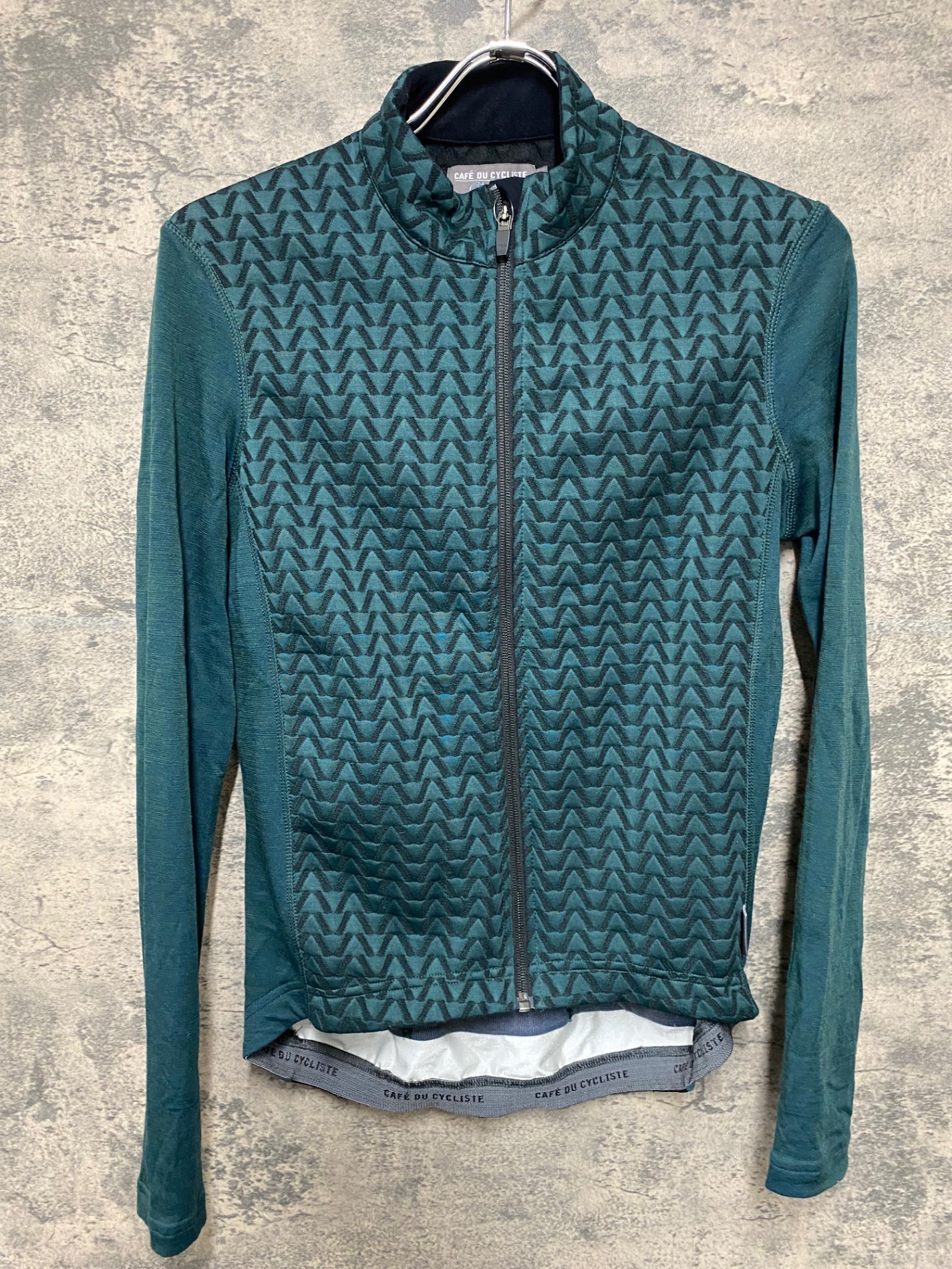 JB644 カフェドシクリステ Cafe du Cycliste AUDAX イルマ Irma Men 長袖 サイクルジャージ 深緑 M