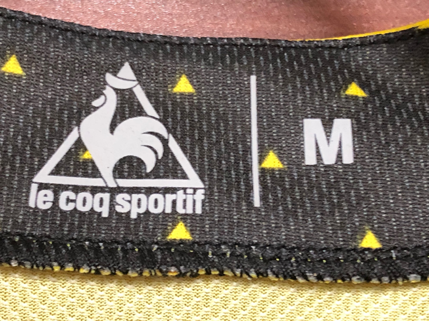 II263 ルコックスポルティフ le coq sportif 半袖 サイクルジャージ 黄 M マイヨジョーヌ TDF2014