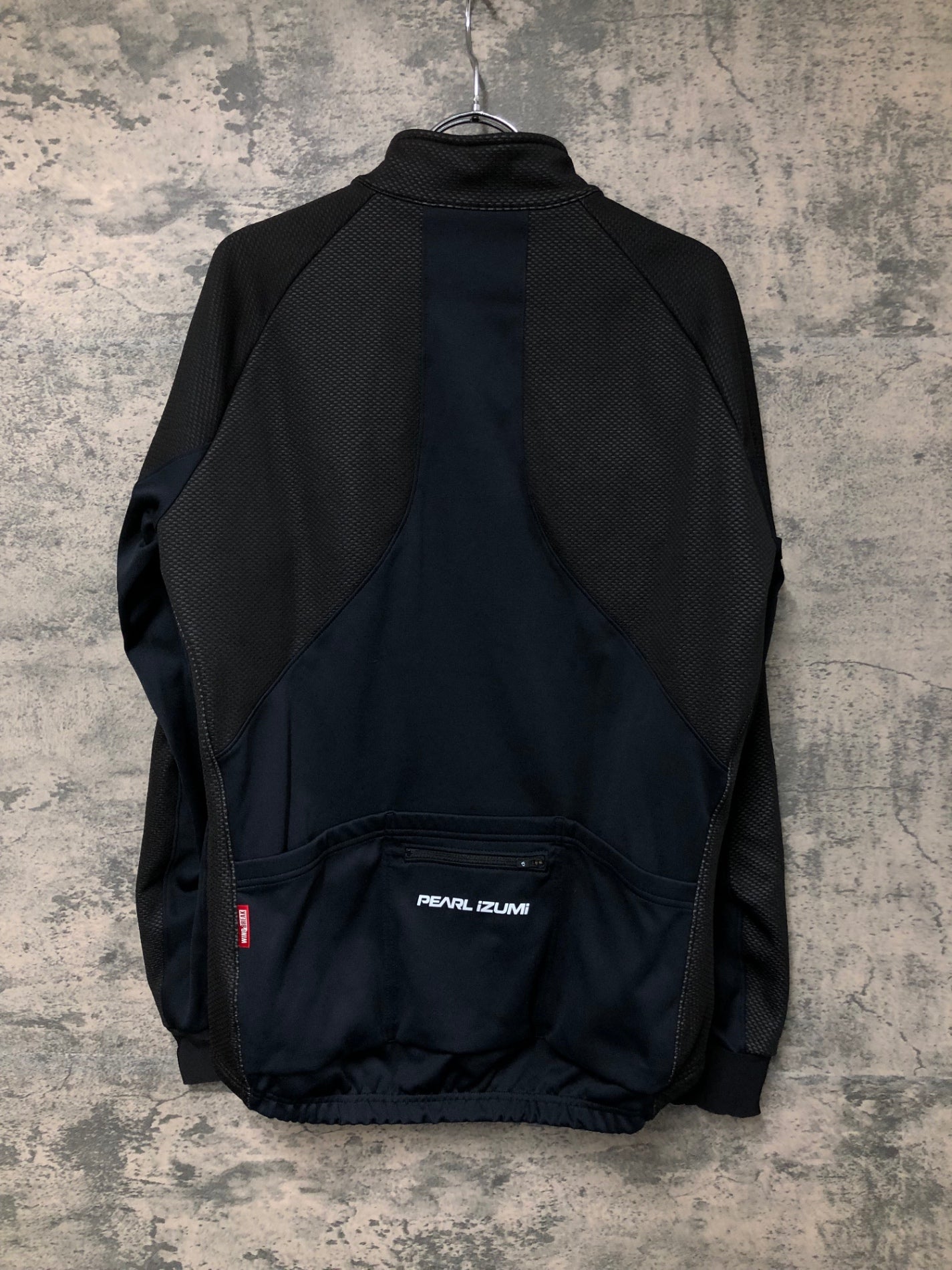 IY443 パールイズミ PEARL iZUMi 長袖 サイクルジャケット 黒 L WINDBREAK 裏起毛