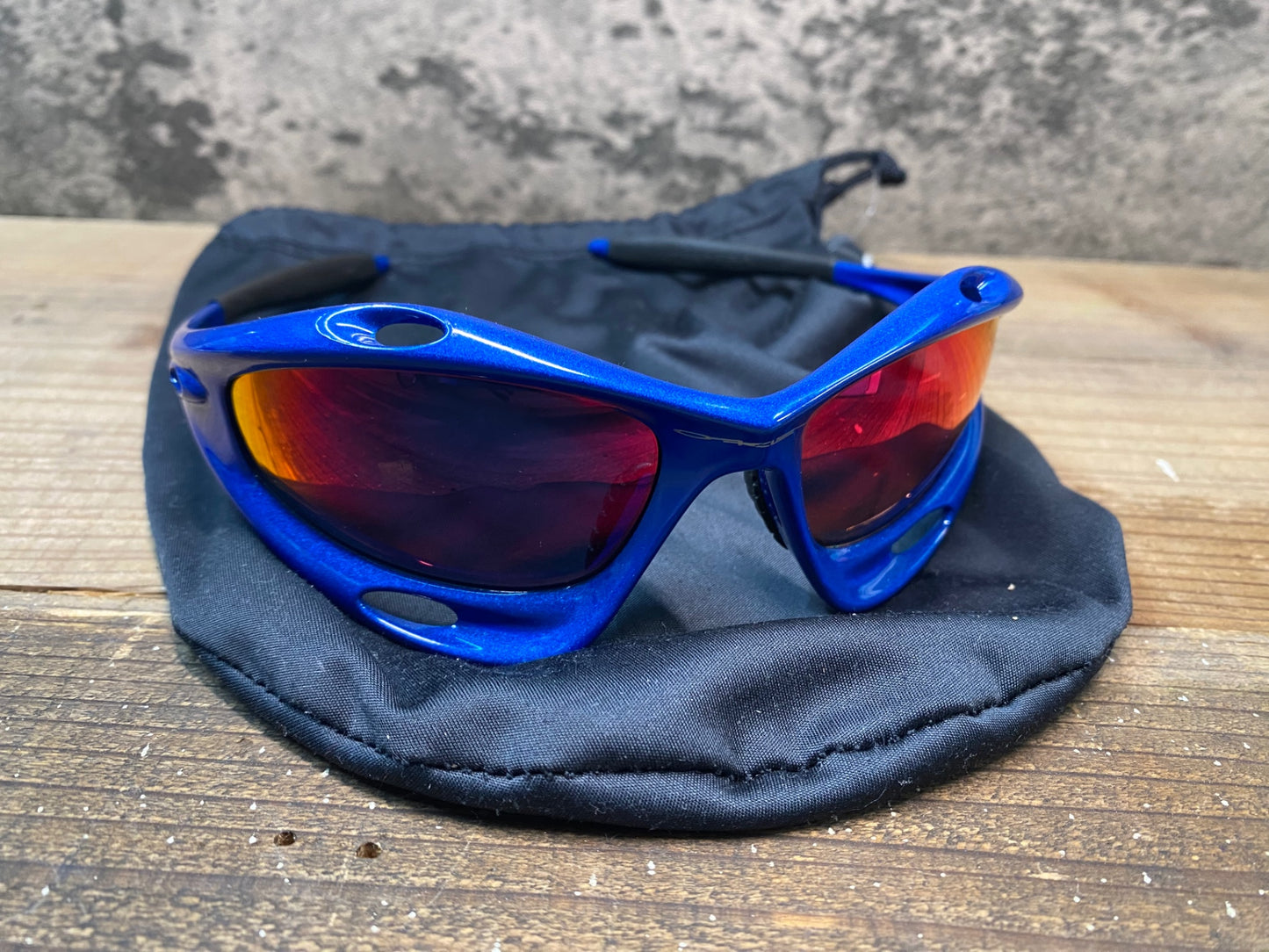 IN459 オークリー OAKELY RACING JACKET サングラス アイウェア 青