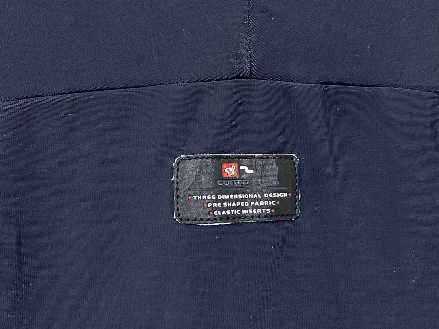 IZ548 デマルキ De Marchi 長袖サイクルジャージ 赤黒 M 裏起毛 ロゴ剥げ