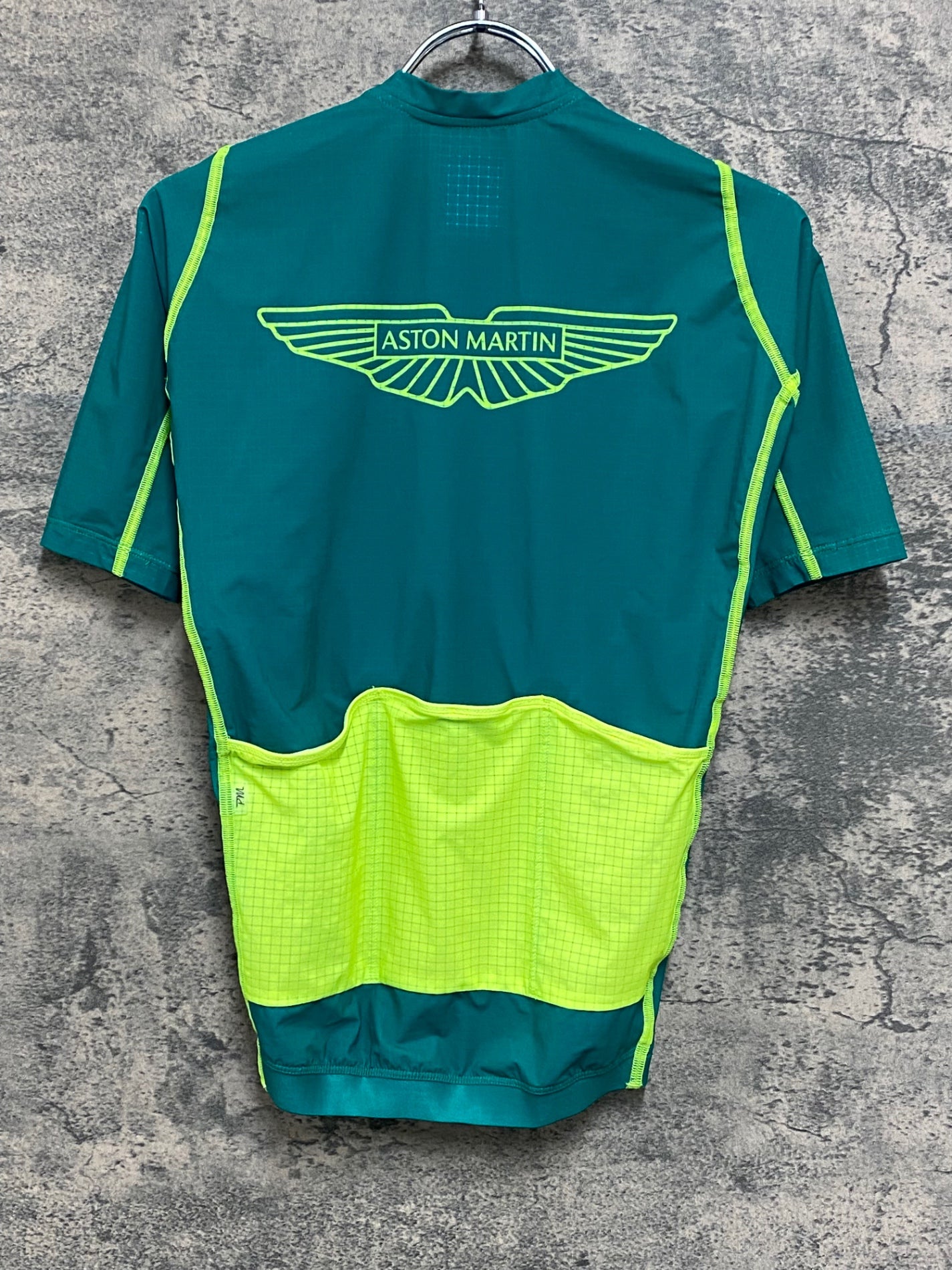 IZ237 ペダルマフィア Pedal Mafia VAPOR JERSEY 半袖 サイクルジャージ 緑 XS ASTON MARTIN