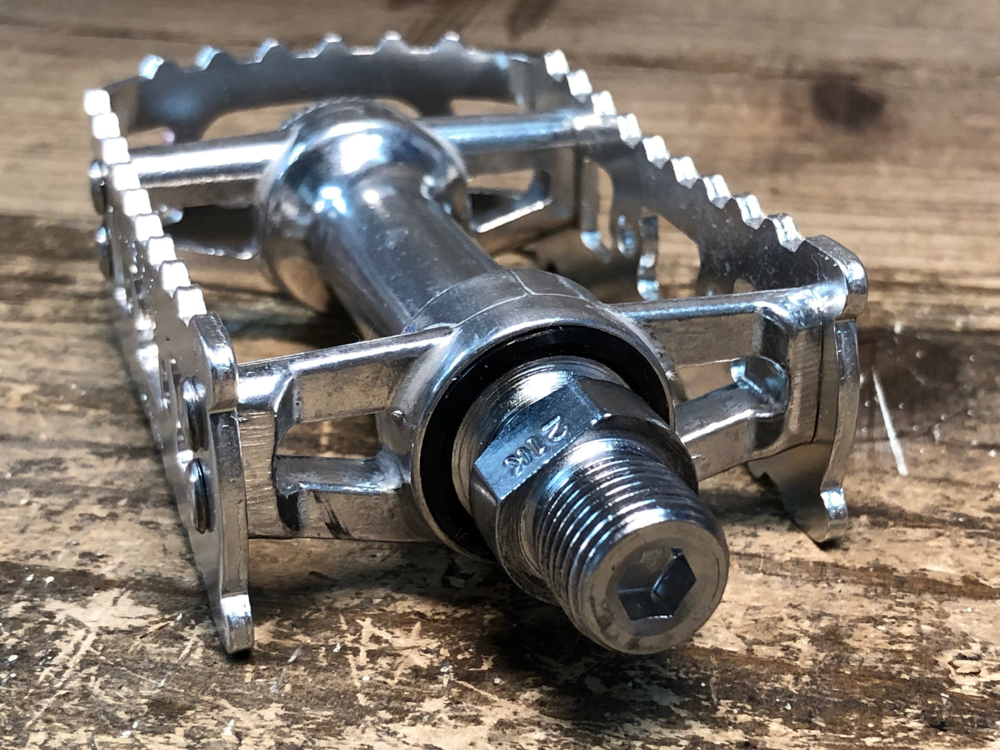 JA762 三ヶ島 MKS BM-7 フラットペダル シルバー