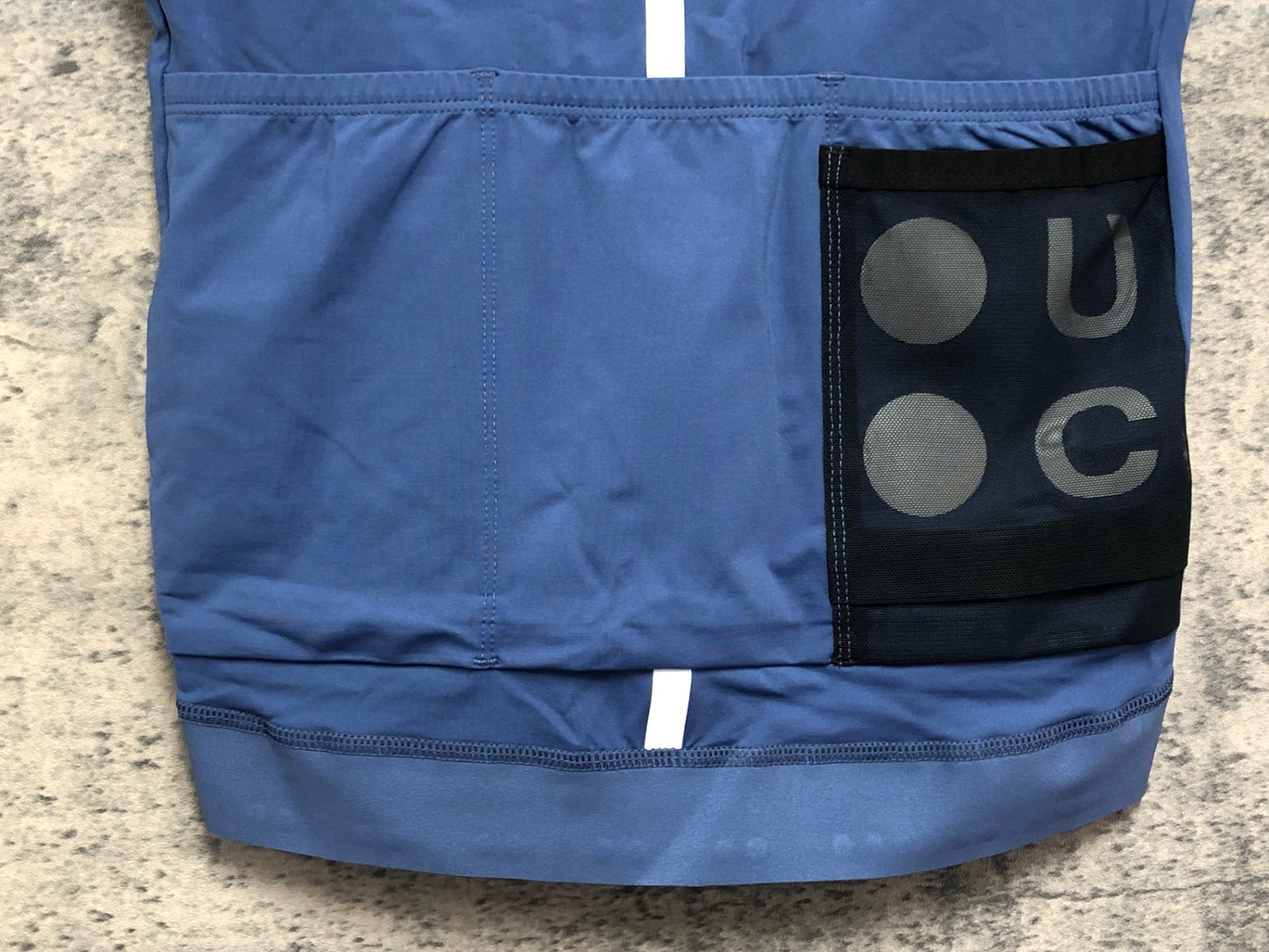 IX028 ユニバーサルカラーズ Universal Colers MONO 半袖 サイクルジャージ 青 XS