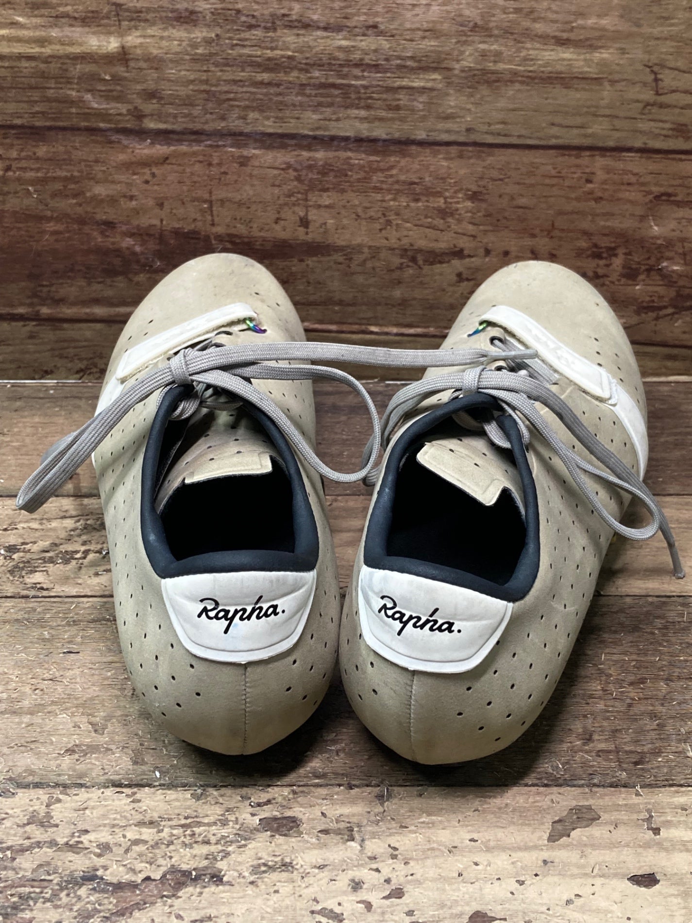 IO194 ラファ Rapha CLASSIC SHOES ビンディングシューズ 茶 ガリ傷 汚れ