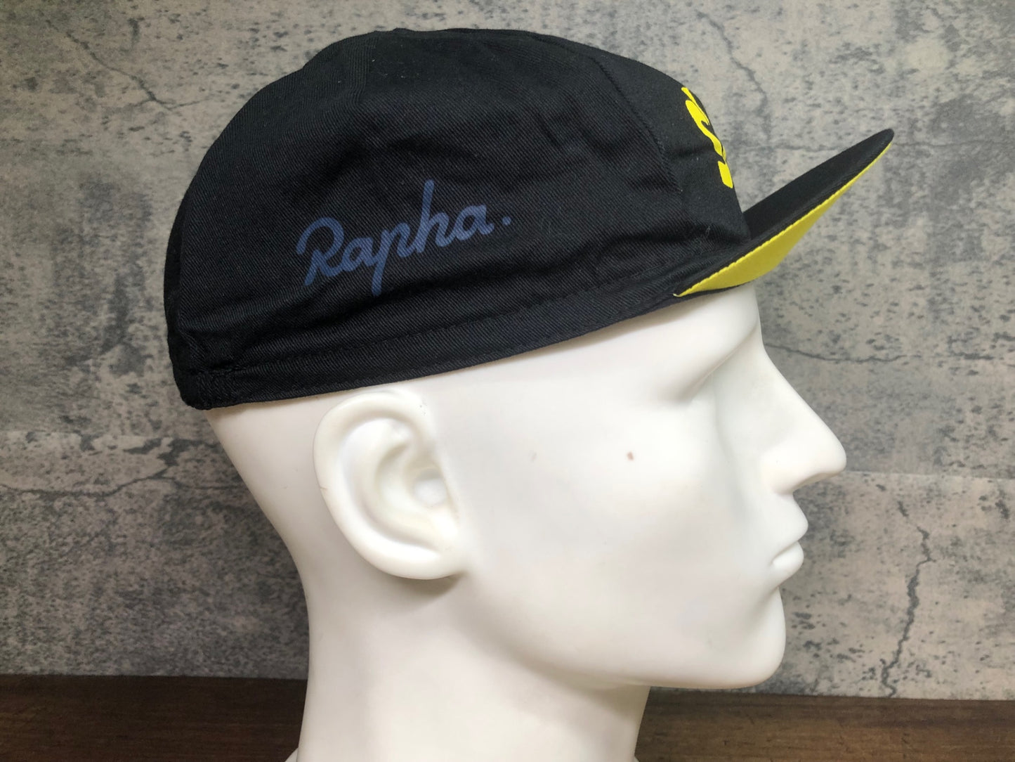 IT287 ラファ Rapha サイクルキャップ 黒 黄 フリーサイズ TEAM SKY