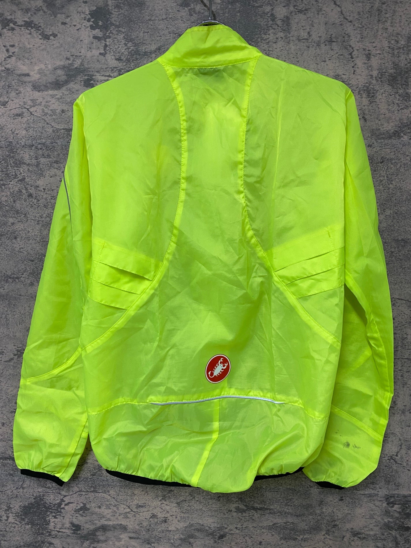 JC314 カステリ CASTELLI 長袖 ウィンドブレーカー 黄 S