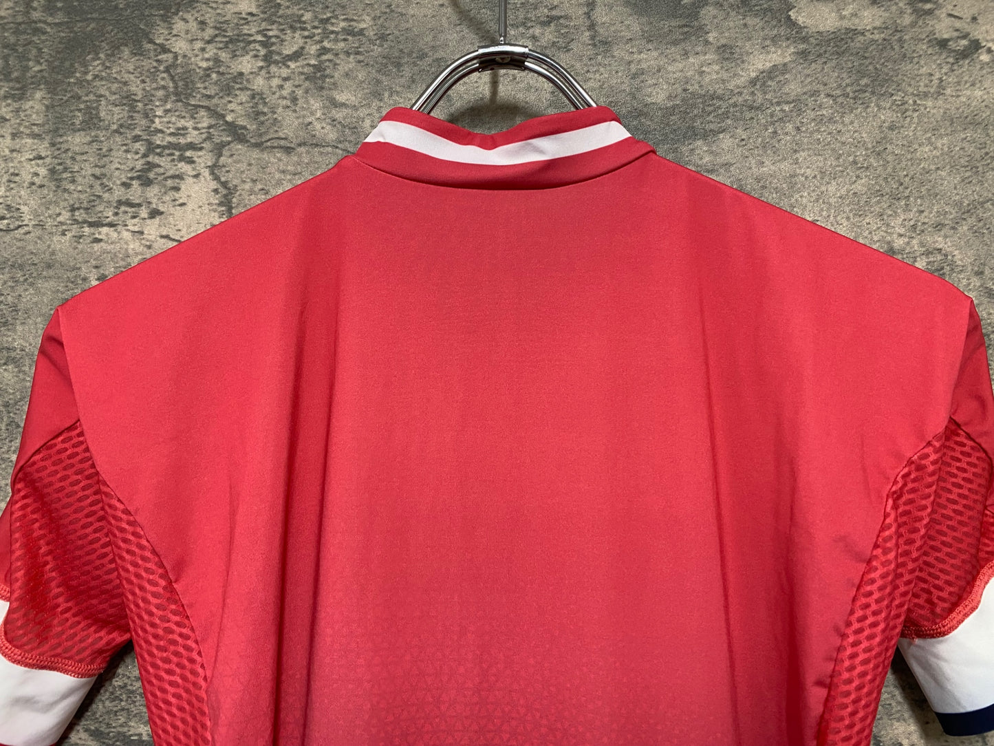 IS346 ルコックスポルティフ Le Coq Sportif 半袖 サイクルジャージ M レッド レディース