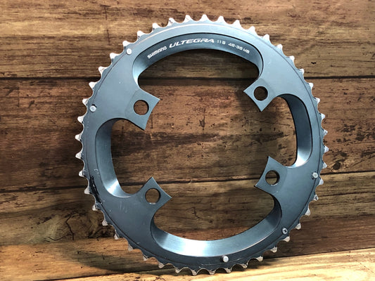 IM588 シマノ SHIMANO アルテグラ ULTEGRA FC-R8000 アウターチェーンリング 46T ※摩耗大 ジャンク