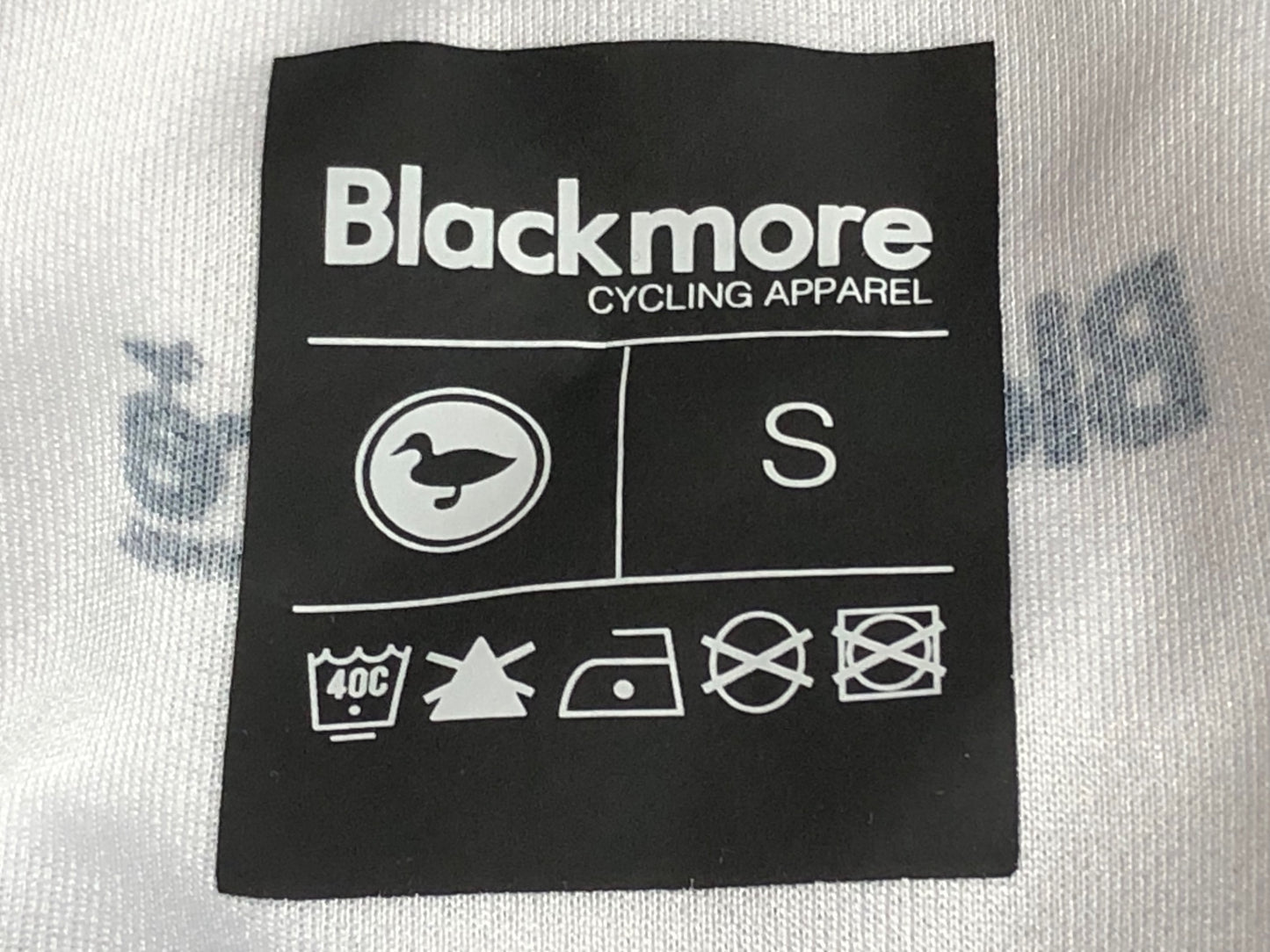 IM807 ブラックモア Blackmore 半袖 サイクルジャージ 白黒 S