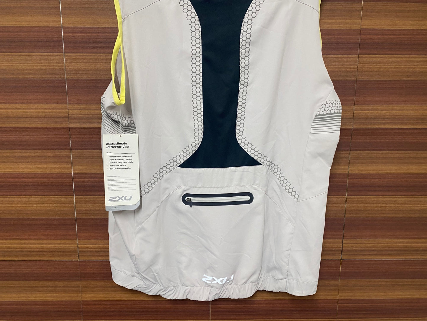 IQ180 ツ―タイムズユー 2XU ジレ サイクルベスト オフホワイト M