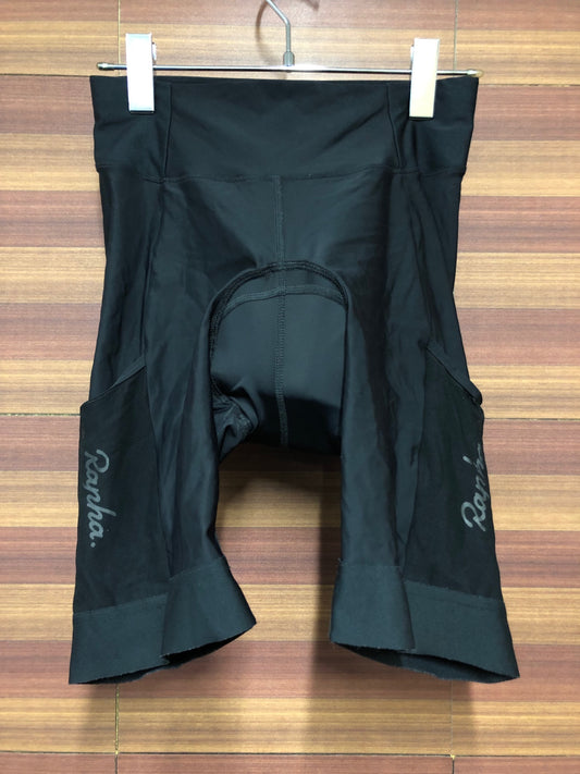 IM293 ラファ Rapha WOMEN'S CORE CARGO SHORTS カーゴ レーサーパンツ 黒 サイズ不明 レディース