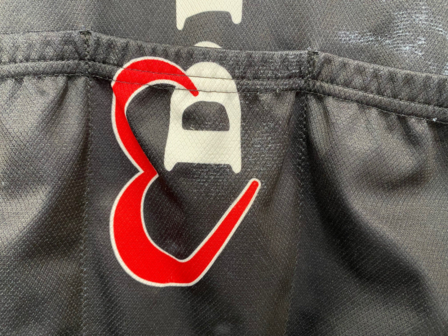 IW567 サンティーニ Santini デローザ DE ROSA 半袖 サイクルジャージ 白黒 S ※擦れ有