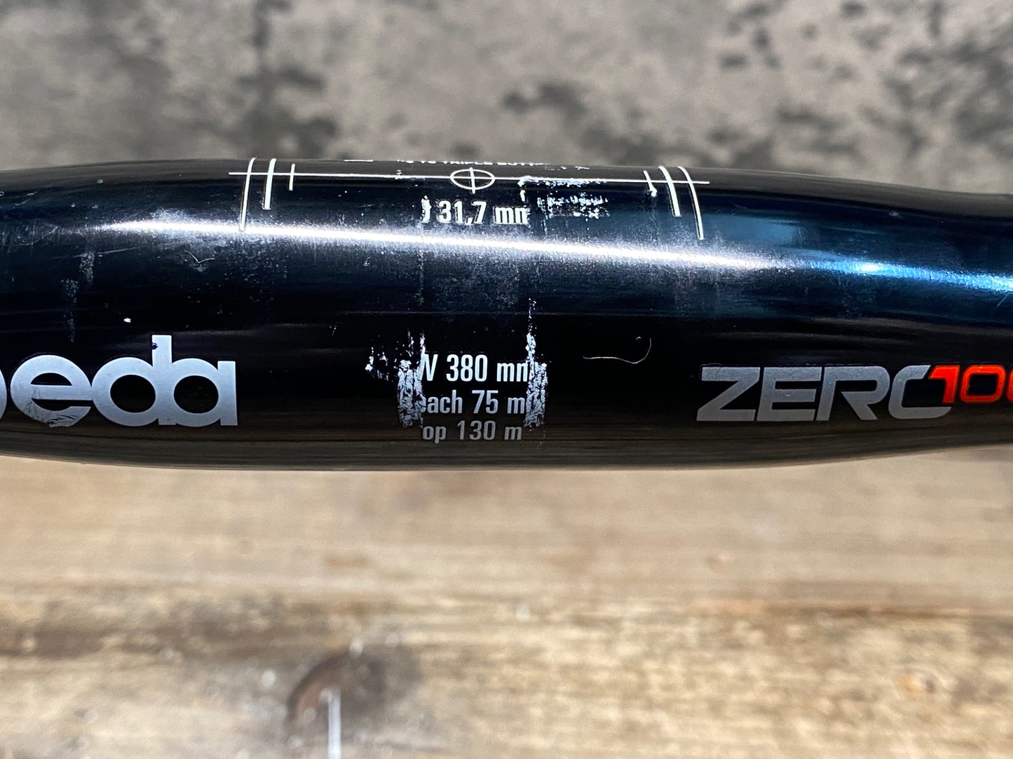 IS259 デダ Deda ゼロ ZERO 100 アルミドロップハンドル エンド 外-外380mm Φ31.7