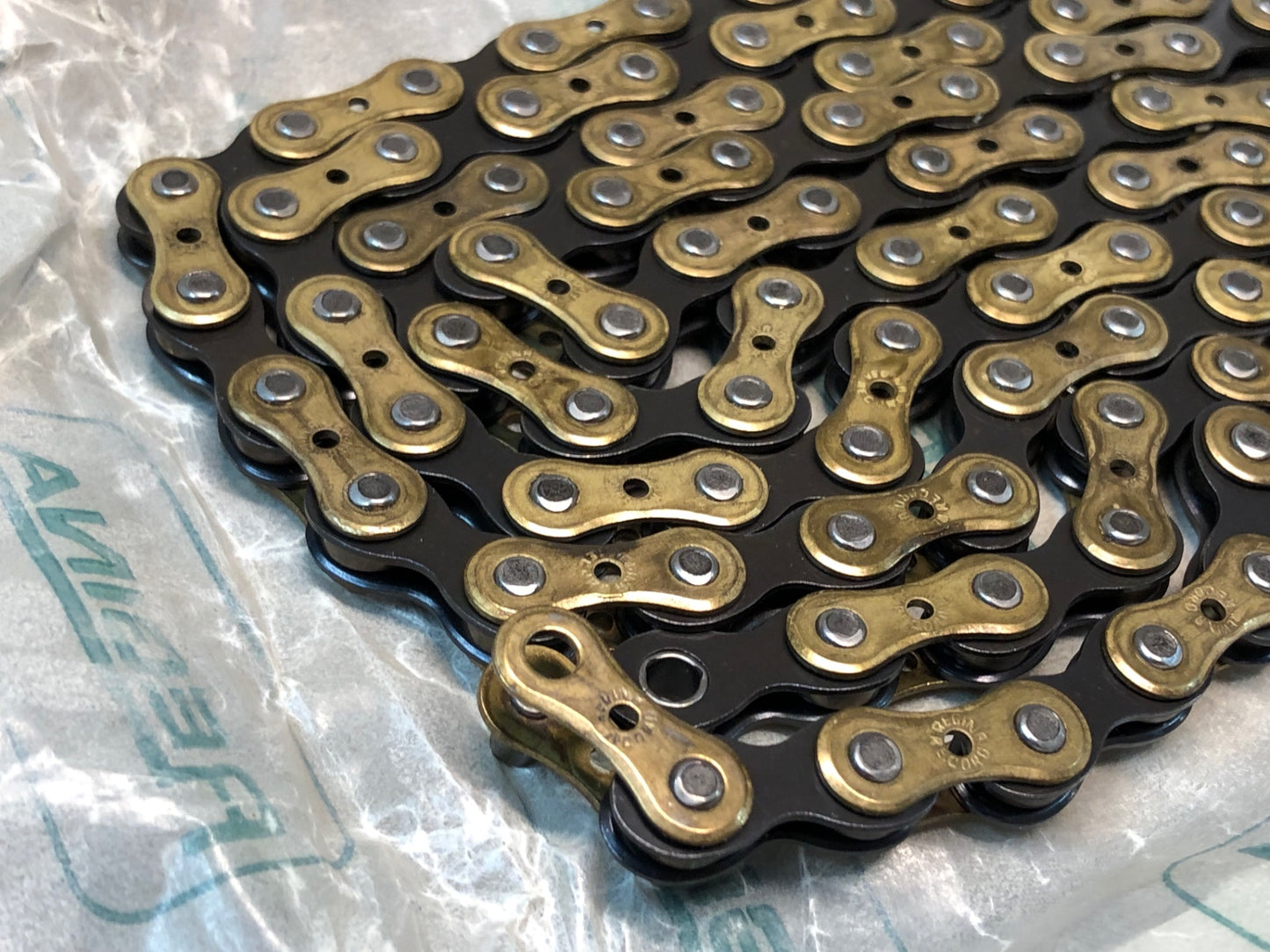 IO832 レジナ REGINA EXTRA RECORD ORO DRILLED チェーン 116L 未使用