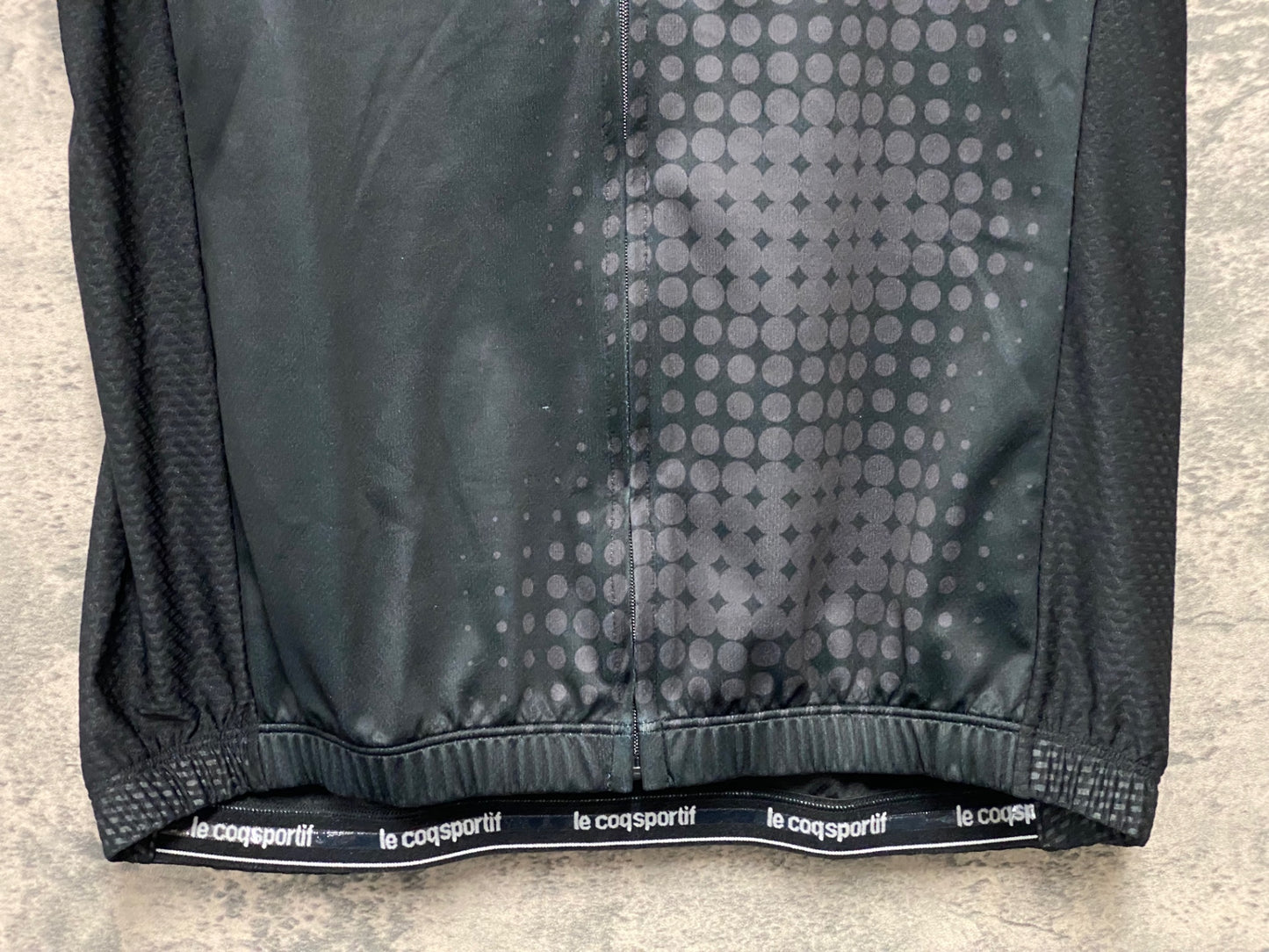 JC108 ルコックスポルティフ le coq sportif 半袖 サイクルジャージ 黒 O