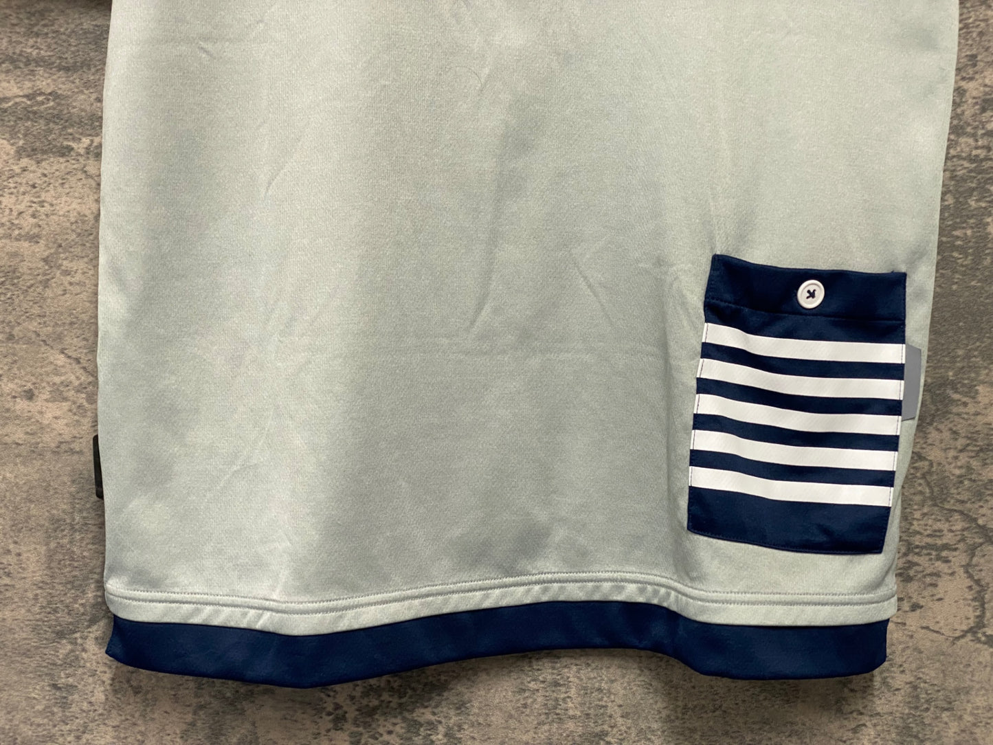 JC784 ルコックスポルティフ le coq sportif 半袖 サイクルジャージ ライトグレー L