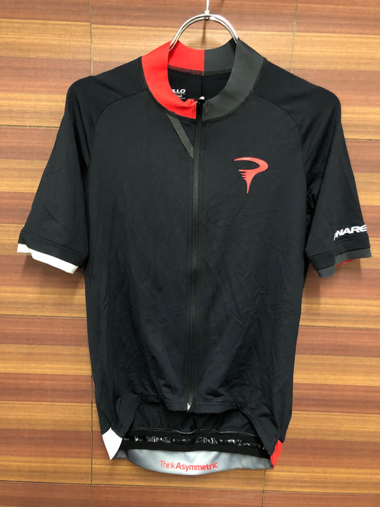 IP949 ピナレロ PINARELLO 半袖 サイクルジャージ 黒 赤 M