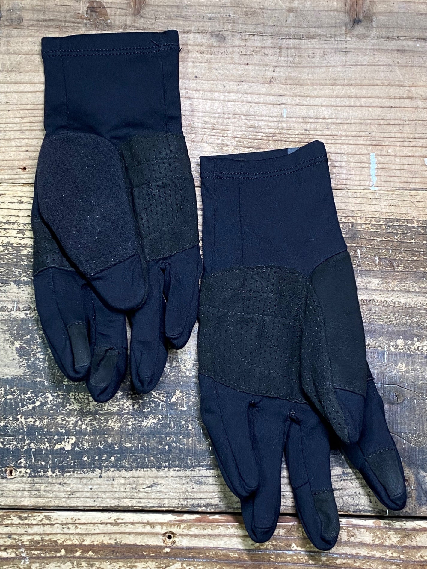 JC627 ラファ Rapha PRO TEAM SOFTSHELL GLOVES 裏起毛 長指 サイクルグローブ 黒 M