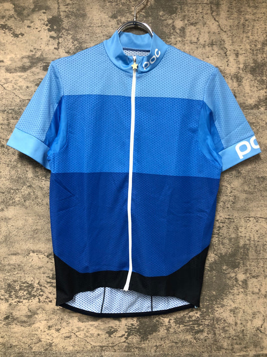 IX577 ポック POC 半袖サイクルジャージ 水色 S