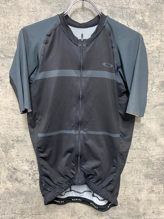 IU609 オークリー OAKLEY 半袖 サイクルジャージ 黒 M