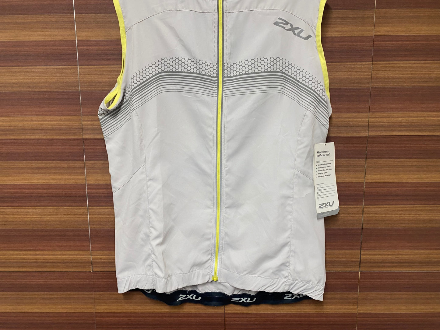 IQ180 ツ―タイムズユー 2XU ジレ サイクルベスト オフホワイト M