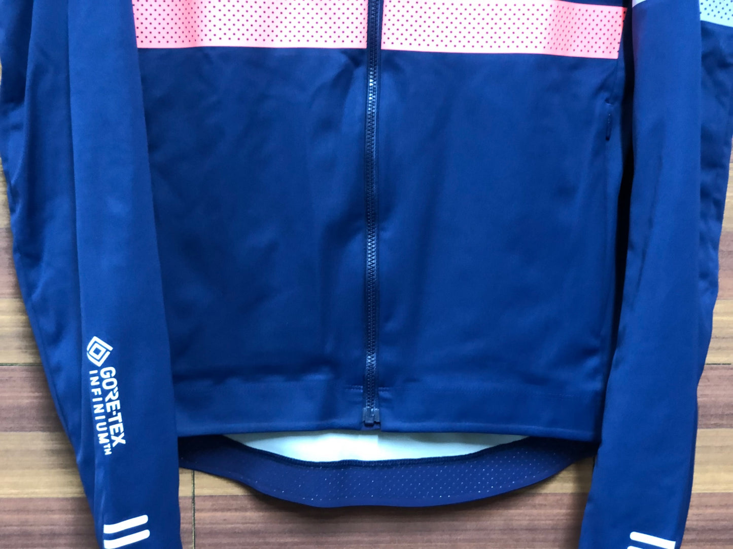 IK544 ラファ Rapha MENS BREVET INFINIUM LONG SLEEVE JERSEY GORE-TEX 長袖 サイクルジャージ 紺 S