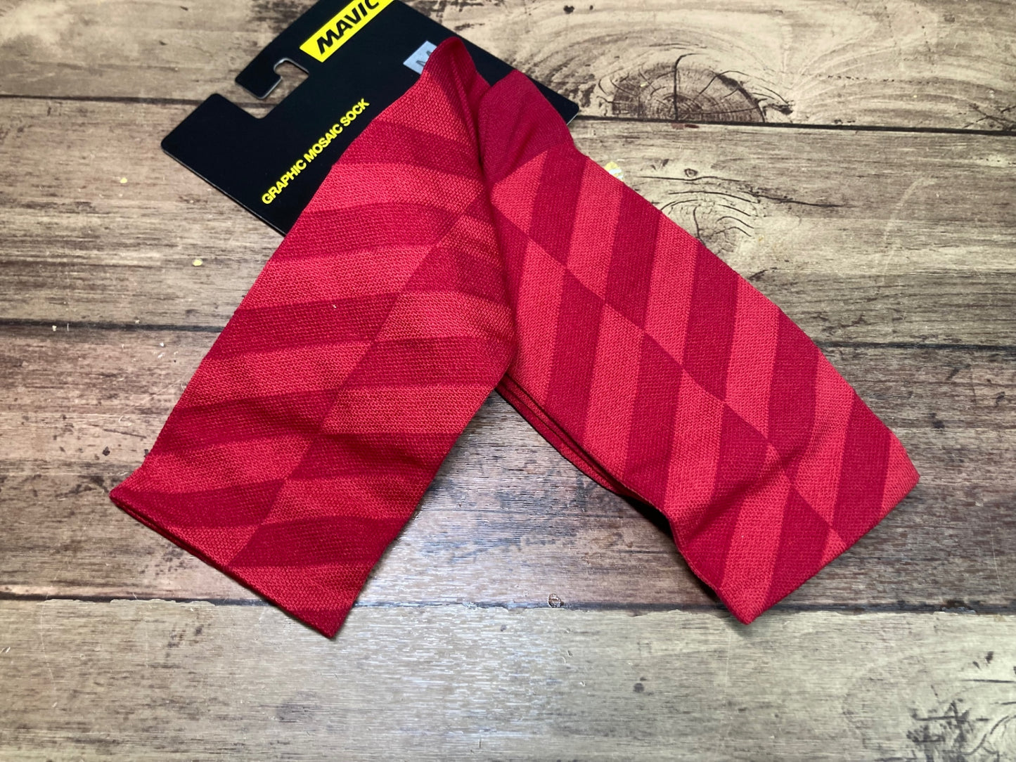 IR276 マヴィック MAVIC Graphic Mosaic Socks 赤 ソックス 39-42