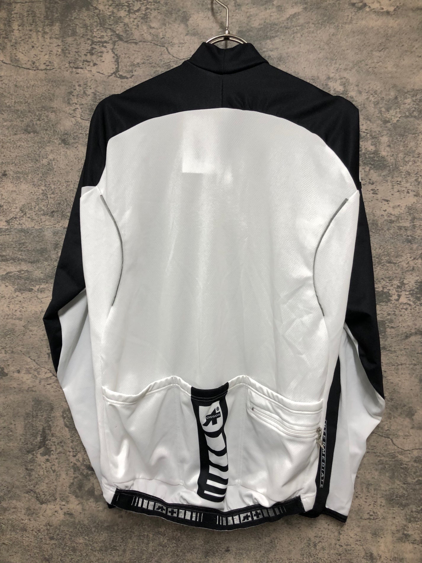 IY234 アソス assos Intermediate Evo 長袖 サイクルジャージ 白 黒 M