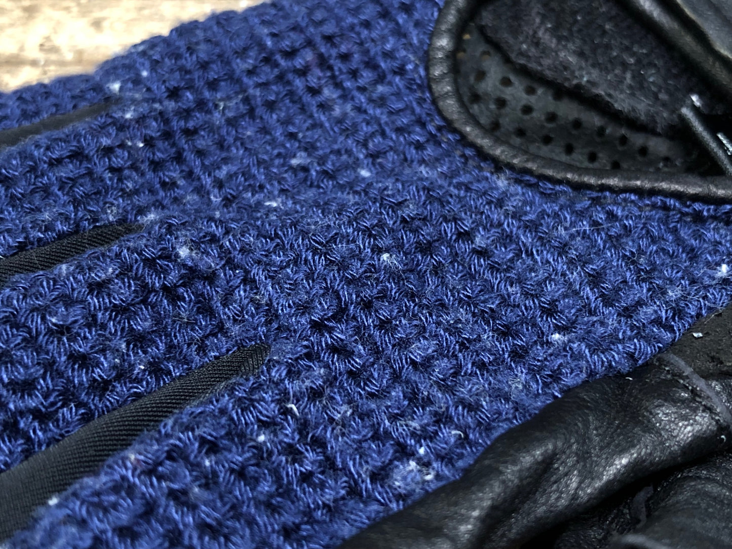 IW758 ラファ Rapha CLASSIC CROCHET MITTS 指切 グローブ 黒 濃紺 M