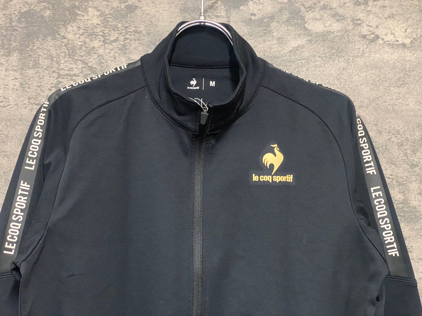 IZ924 ルコックスポルティフ le coq sportif 長袖 サイクルジャージ 黒 M 裏起毛