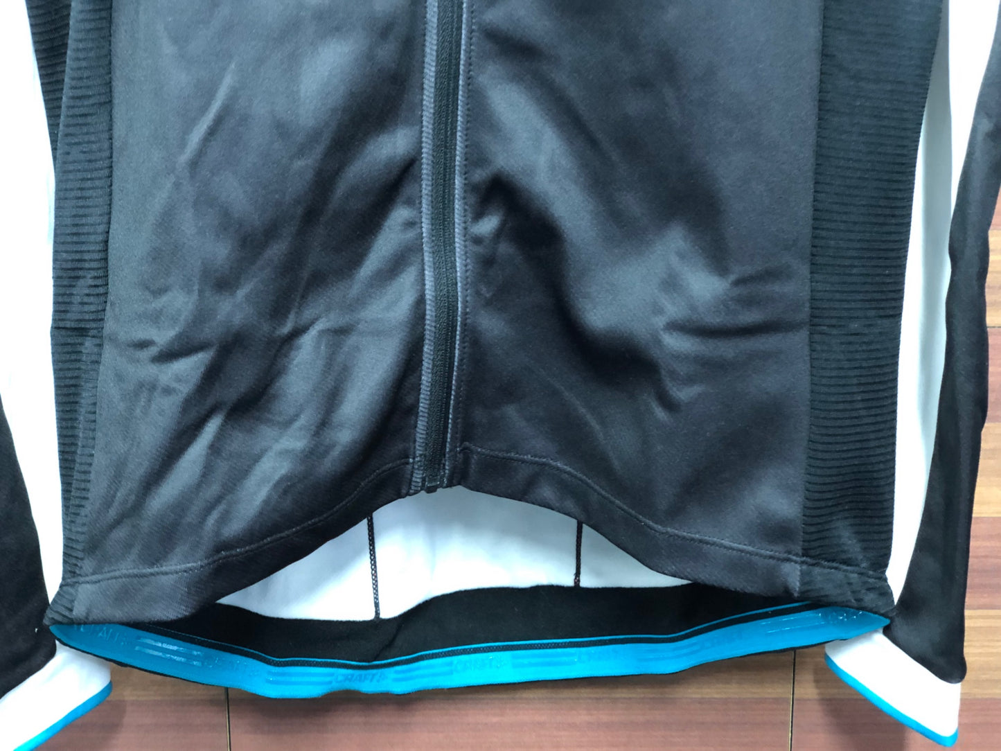 IT955 クラフト CRAFT 長袖 サイクルジャケット 白黒 L 裏起毛