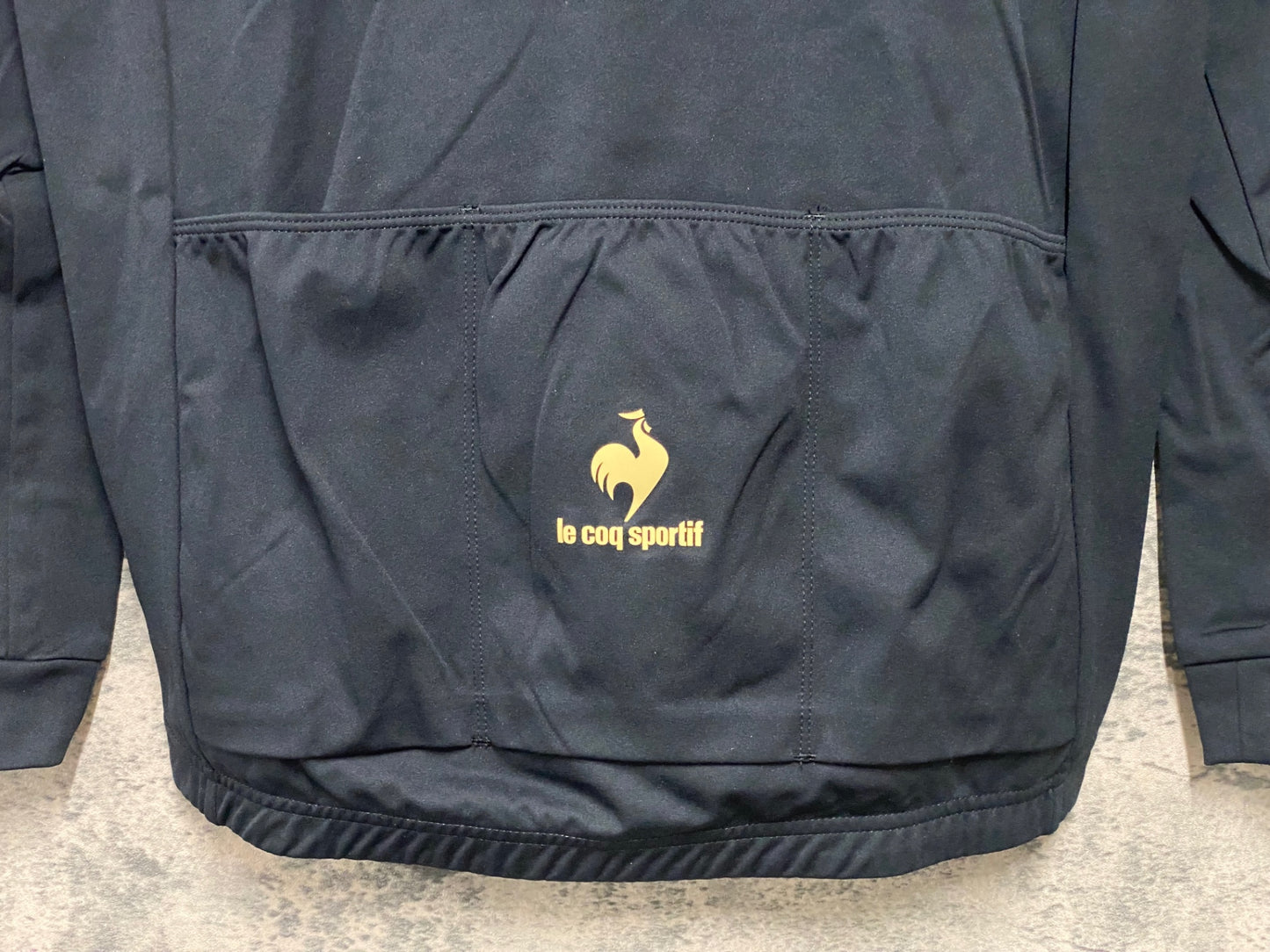 IZ924 ルコックスポルティフ le coq sportif 長袖 サイクルジャージ 黒 M 裏起毛