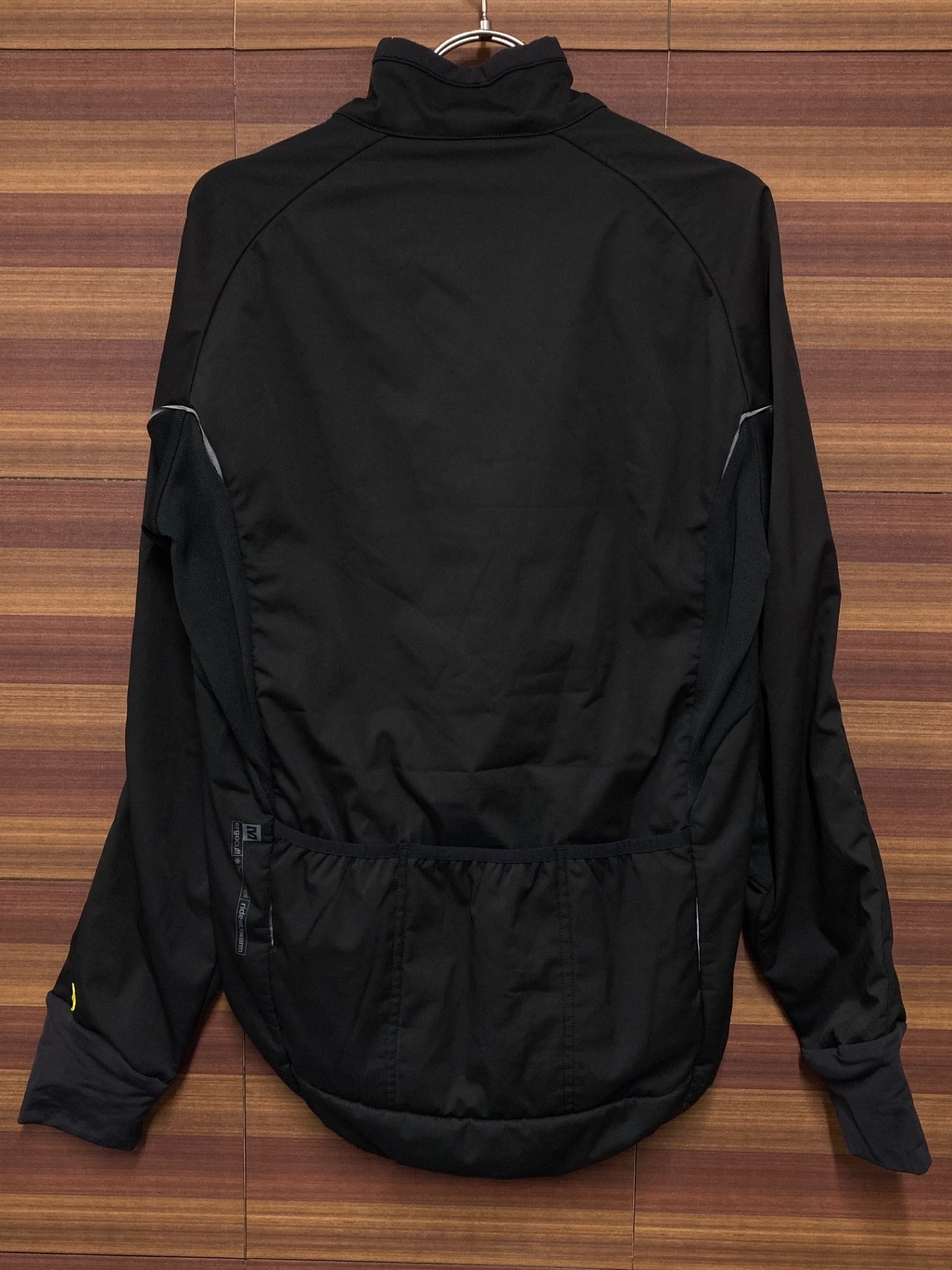 IR857 マヴィック MAVIC 裏起毛 サイクルジャケット 黒 L