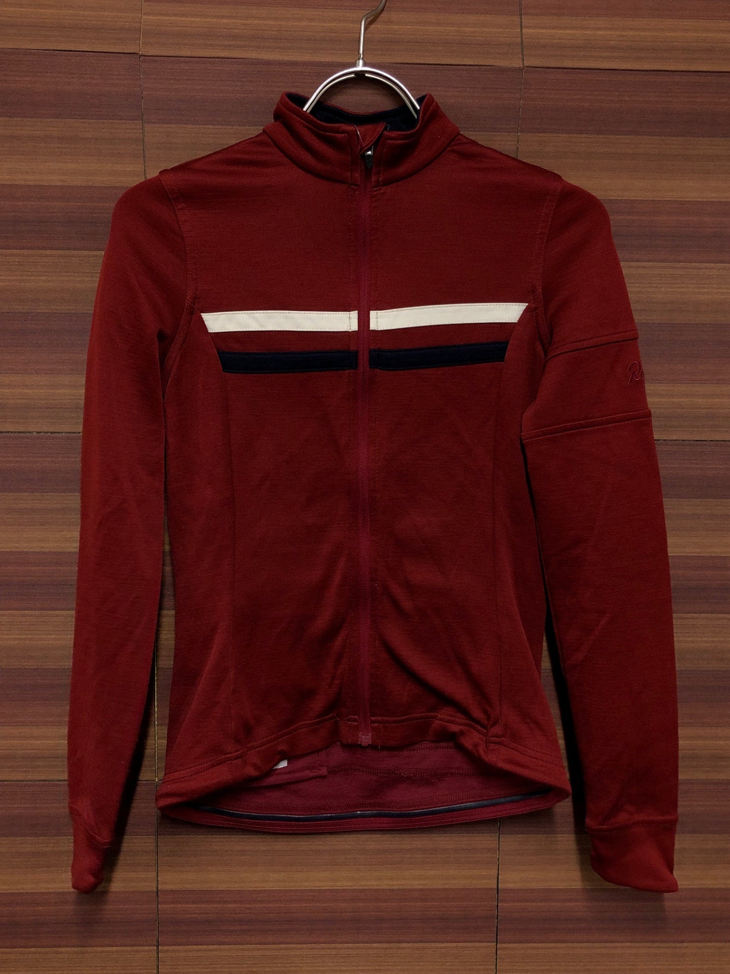 IO944 ラファ Rapha WOMEN'S LONG SLEEVE BREVET JERSEY 長袖 サイクルジャージ 赤 XXS レディース