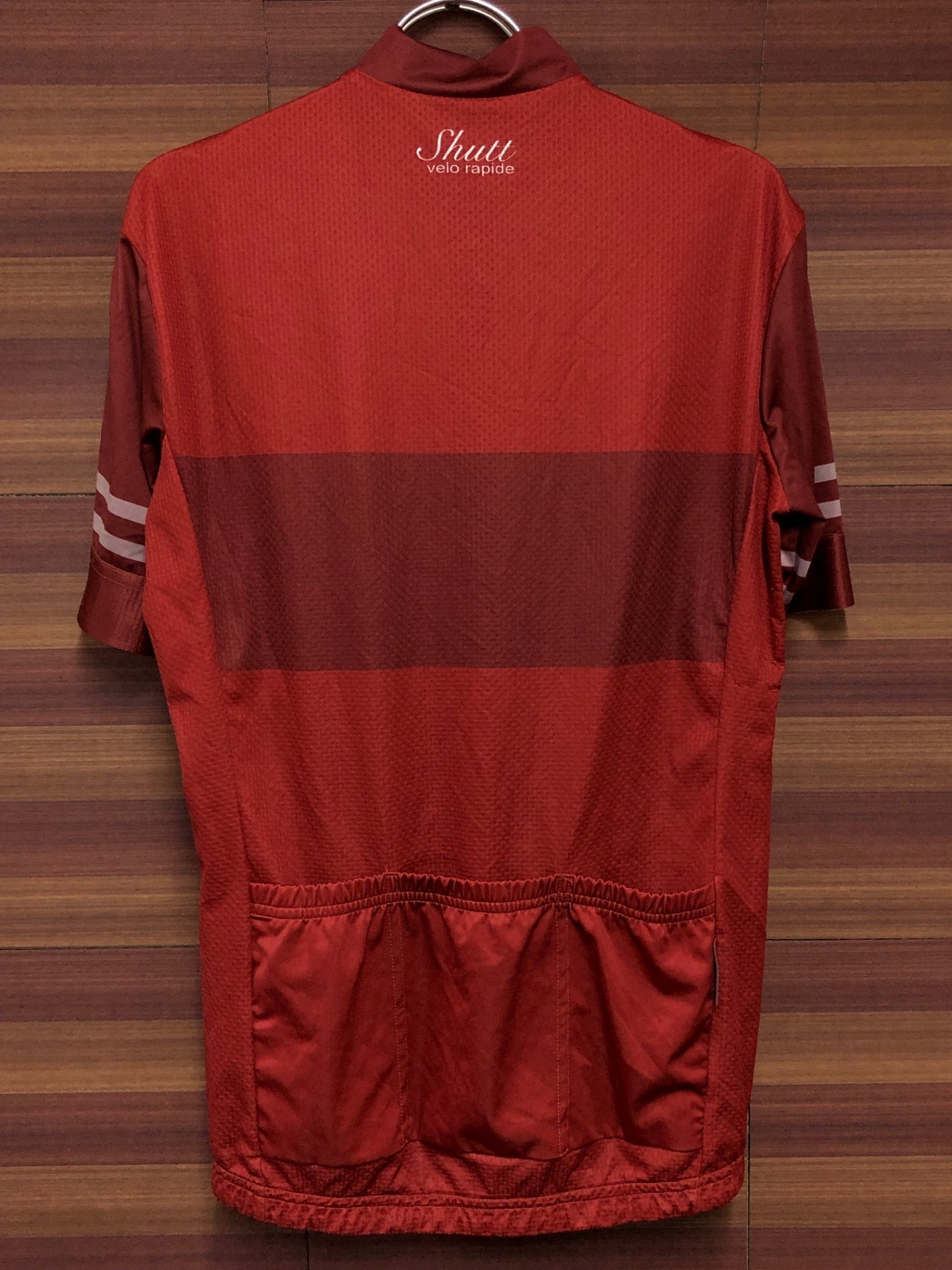 IO554 Shutt velo rapide 半袖 サイクルジャージ 赤 XL